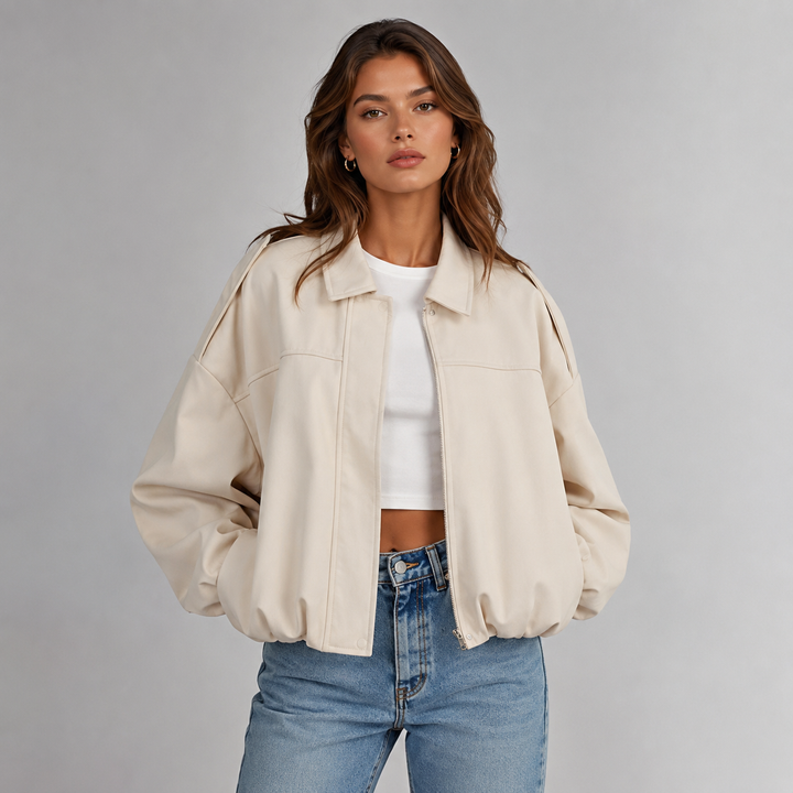 Ondine Suede Bomber Jacket