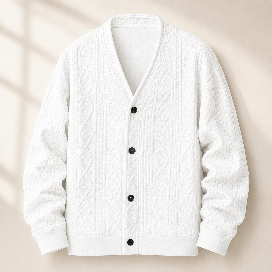 Tristan Diamond Button Cardigan