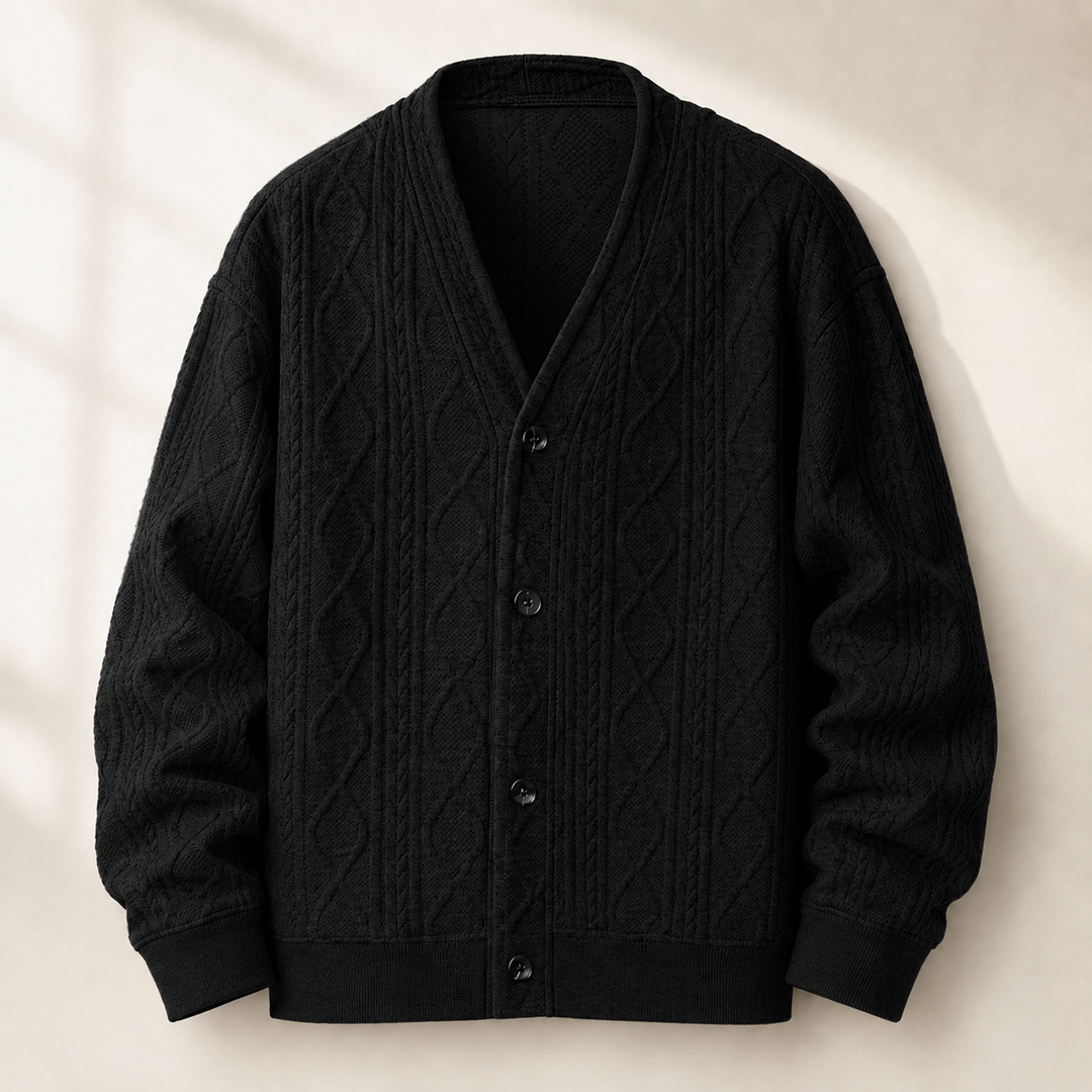 Tristan Diamond Button Cardigan