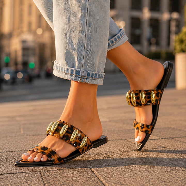 Alina Orthopedic Pointed Toe Slide Sandals