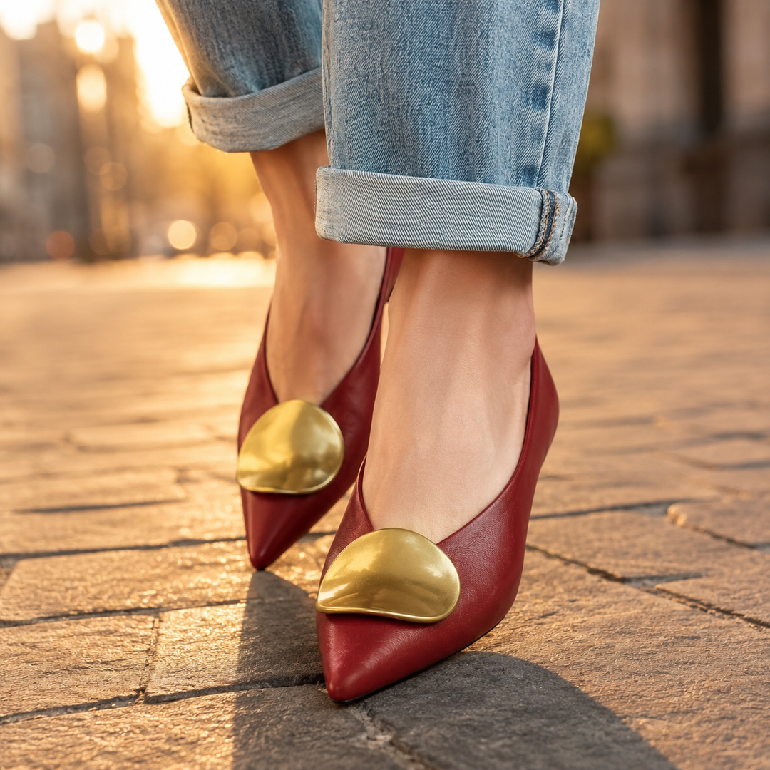 Arabella Comfortable Pointed Toe Low Heels