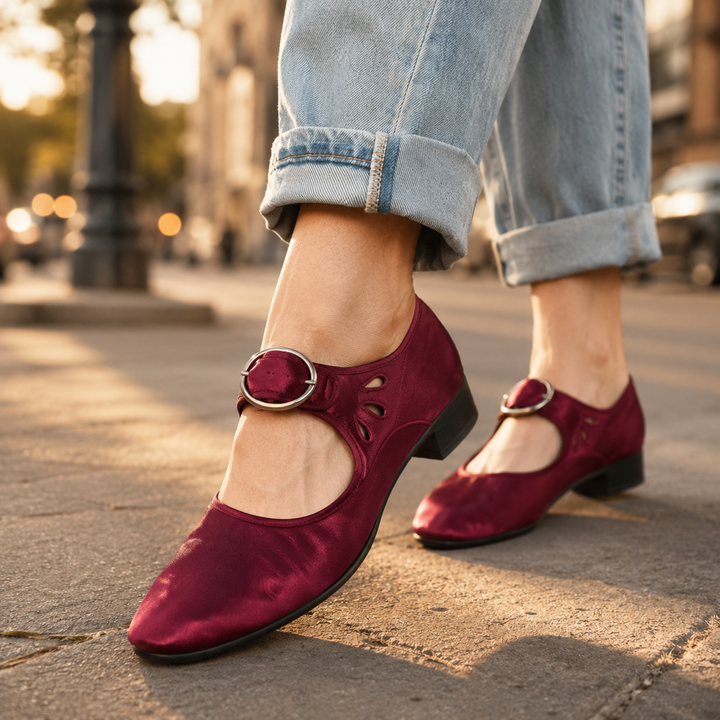 Rosalie Orthopedic Mary Jane Buckle Shoes