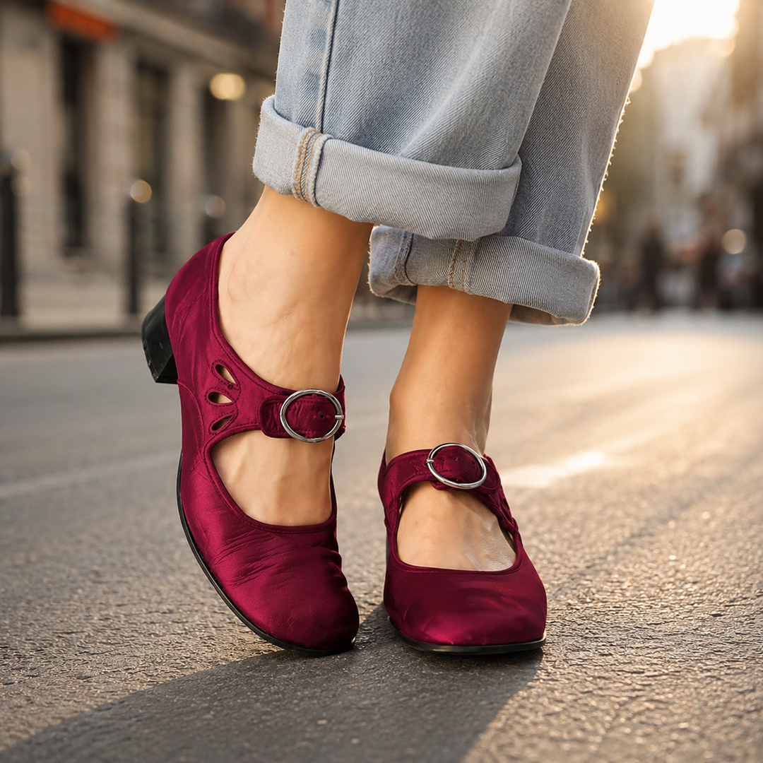 Rosalie Orthopedic Mary Jane Buckle Shoes