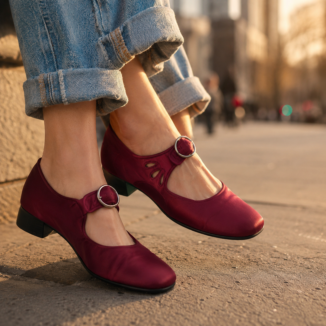 Rosalie Orthopedic Mary Jane Buckle Shoes