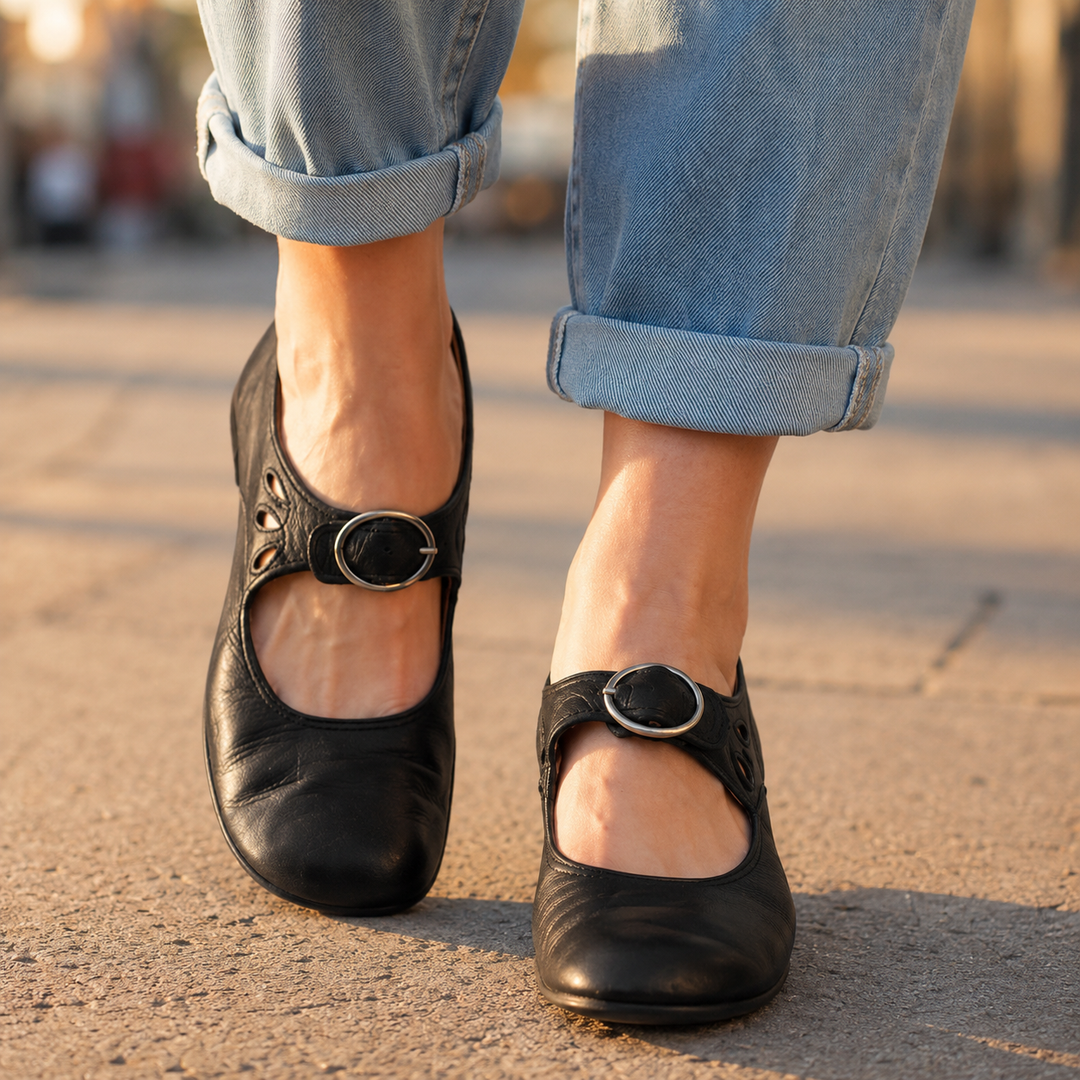 Rosalie Orthopedic Mary Jane Buckle Shoes