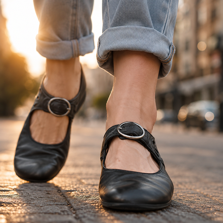 Rosalie Orthopedic Mary Jane Buckle Shoes