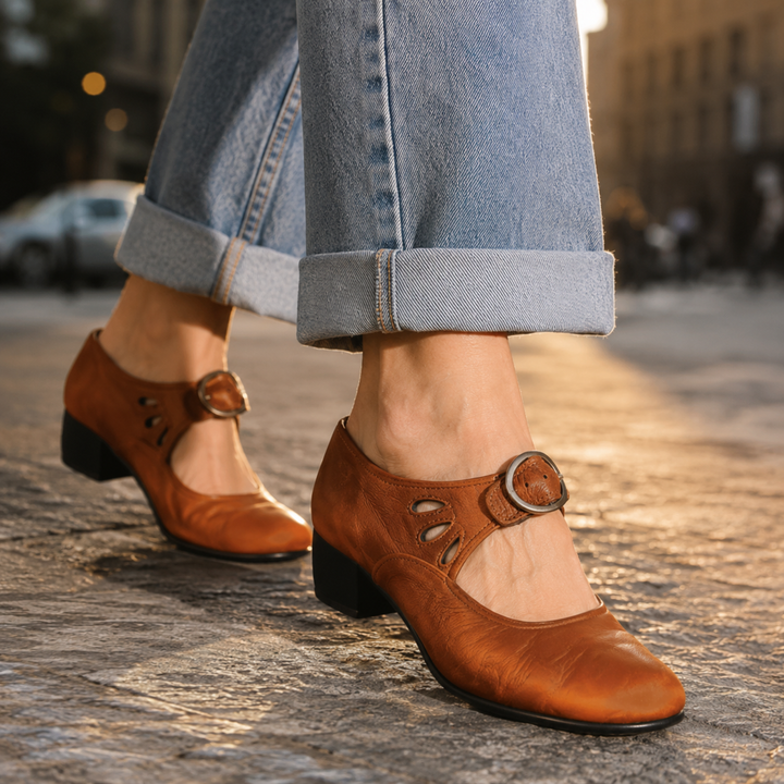 Rosalie Orthopedic Mary Jane Buckle Shoes