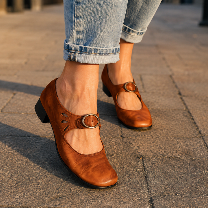 Rosalie Orthopedic Mary Jane Buckle Shoes