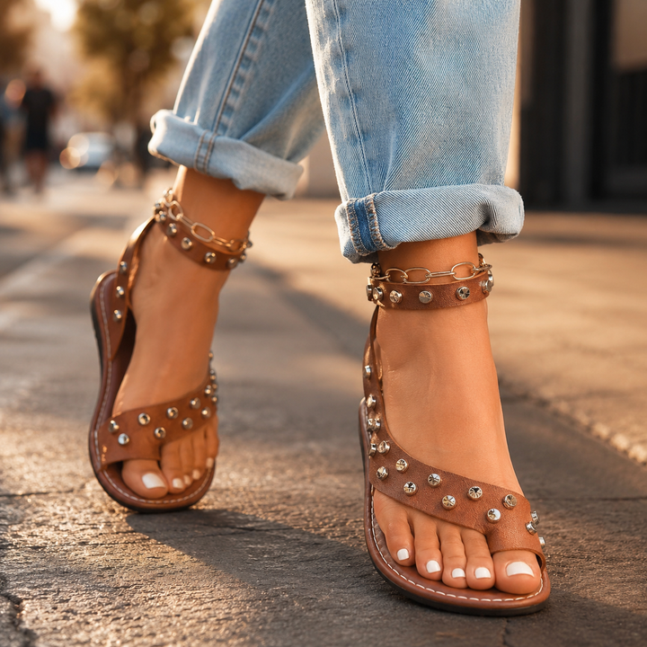 Norian Rivet Gladiator Sandals