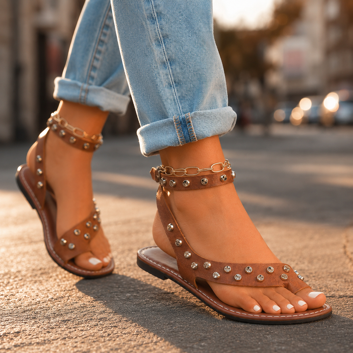 Norian Rivet Gladiator Sandals