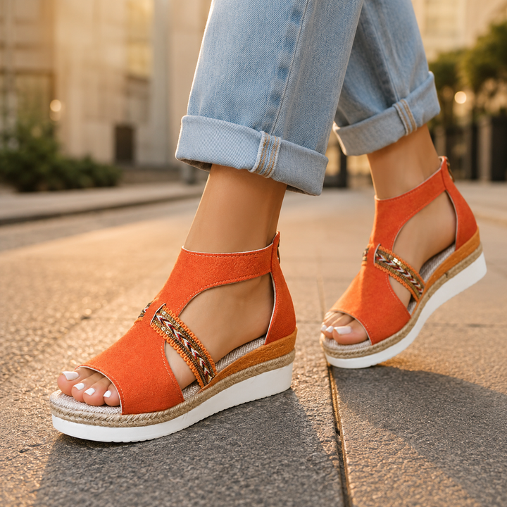 Caelia Comfortable Supportive Wedge Sandals