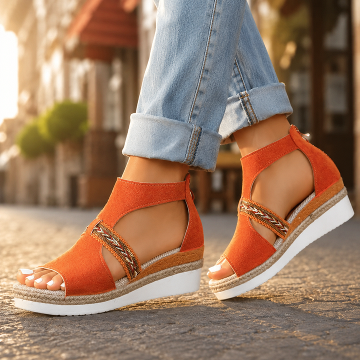 Caelia Comfortable Supportive Wedge Sandals