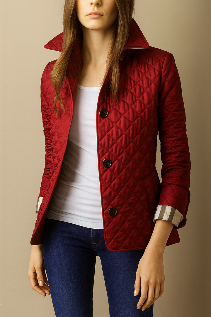 Madeline Quilted Button Jacket