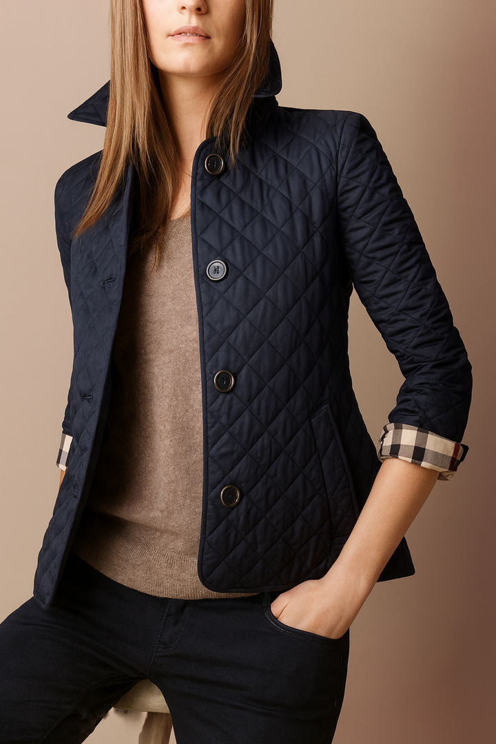 Madeline Quilted Button Jacket