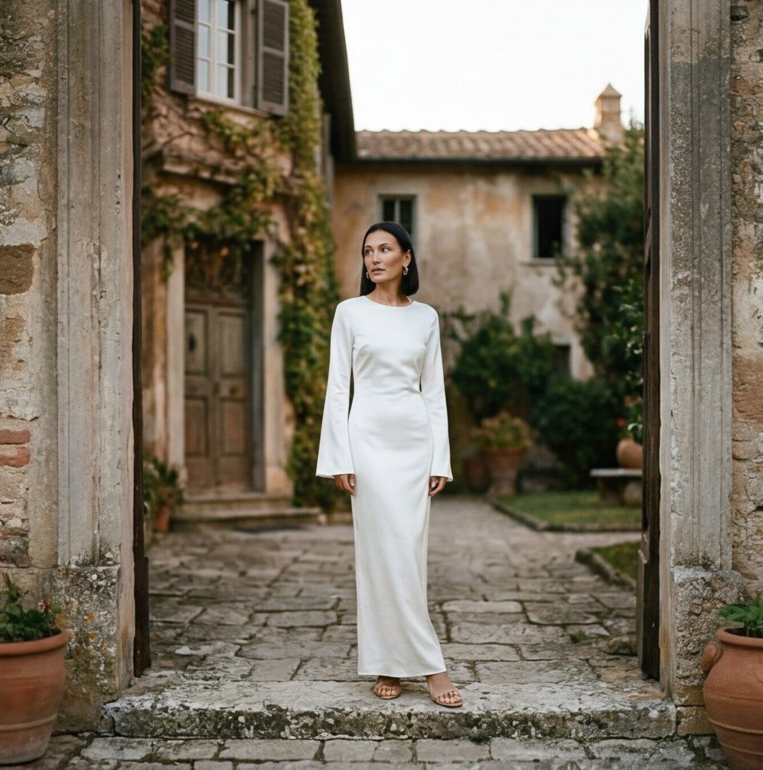 Luminara Tie Waist Maxi Dress
