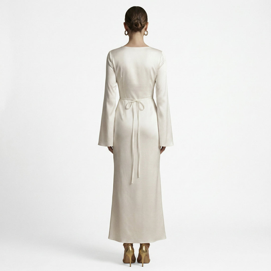 Luminara Tie Waist Maxi Dress