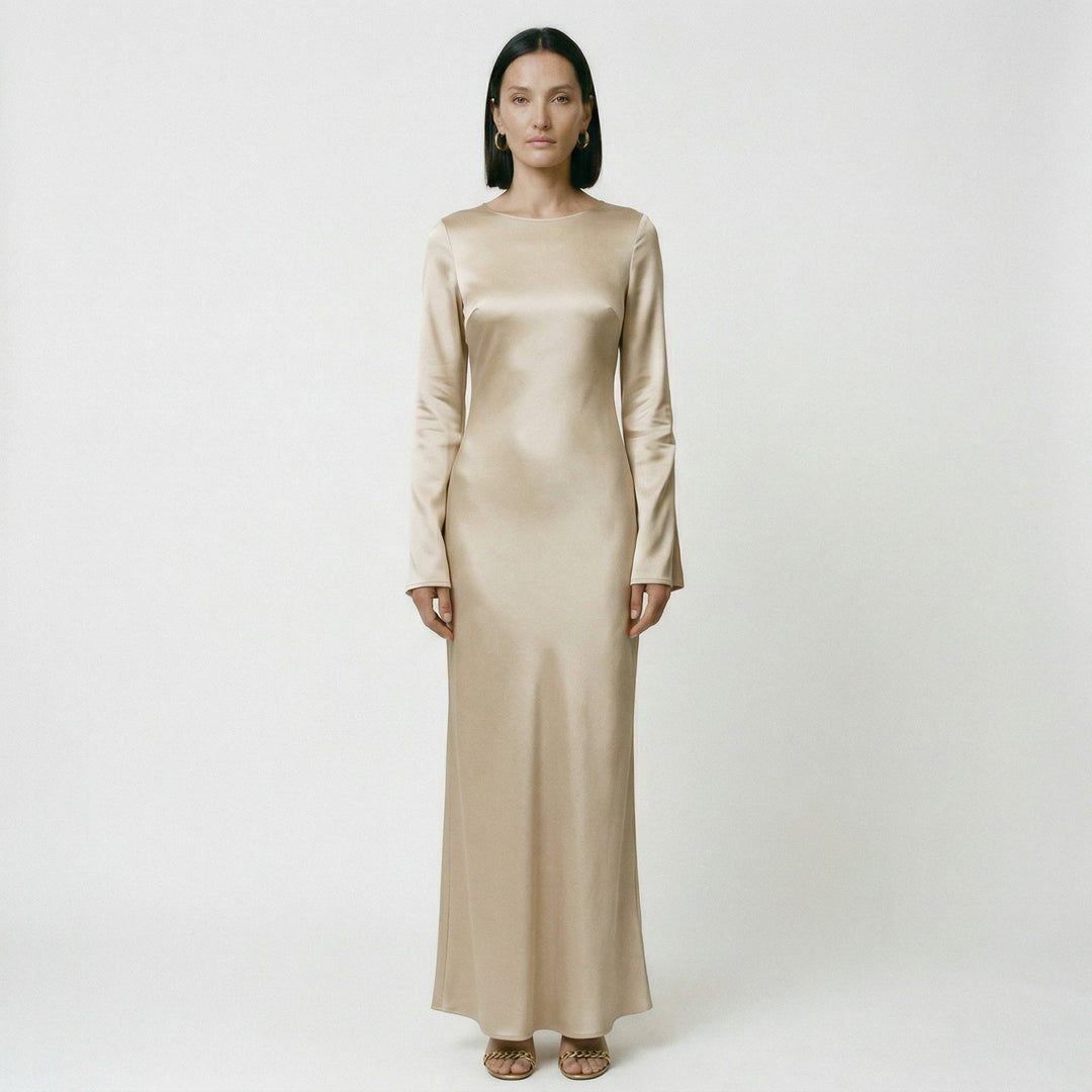 Luminara Tie Waist Maxi Dress