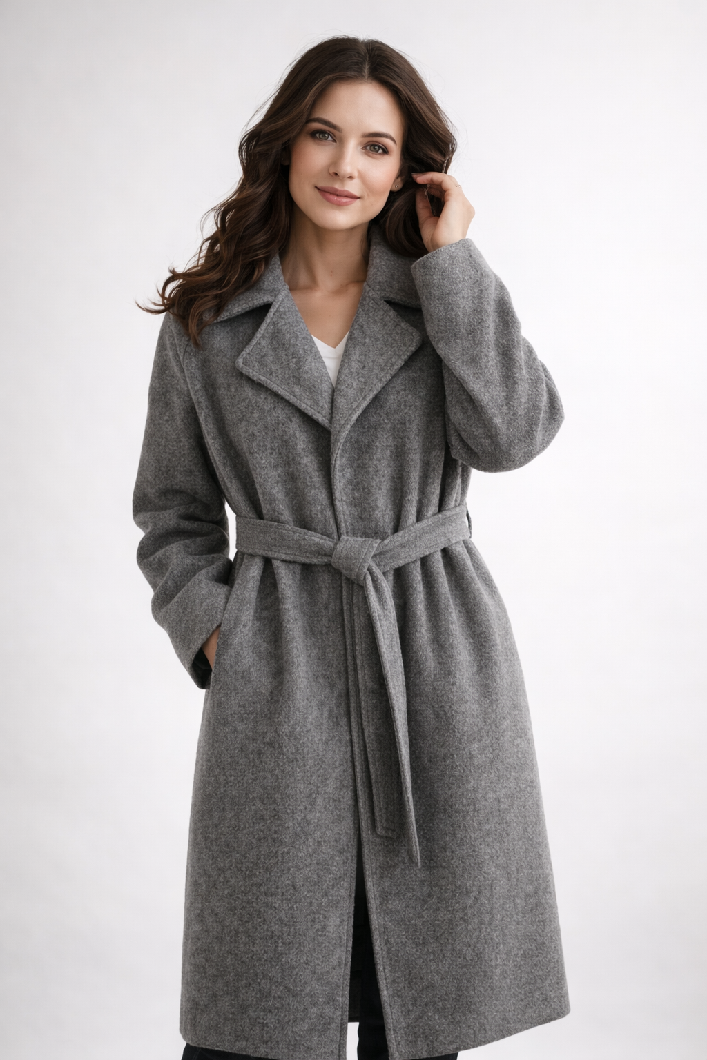 Ophelia Belted Wrap Coat