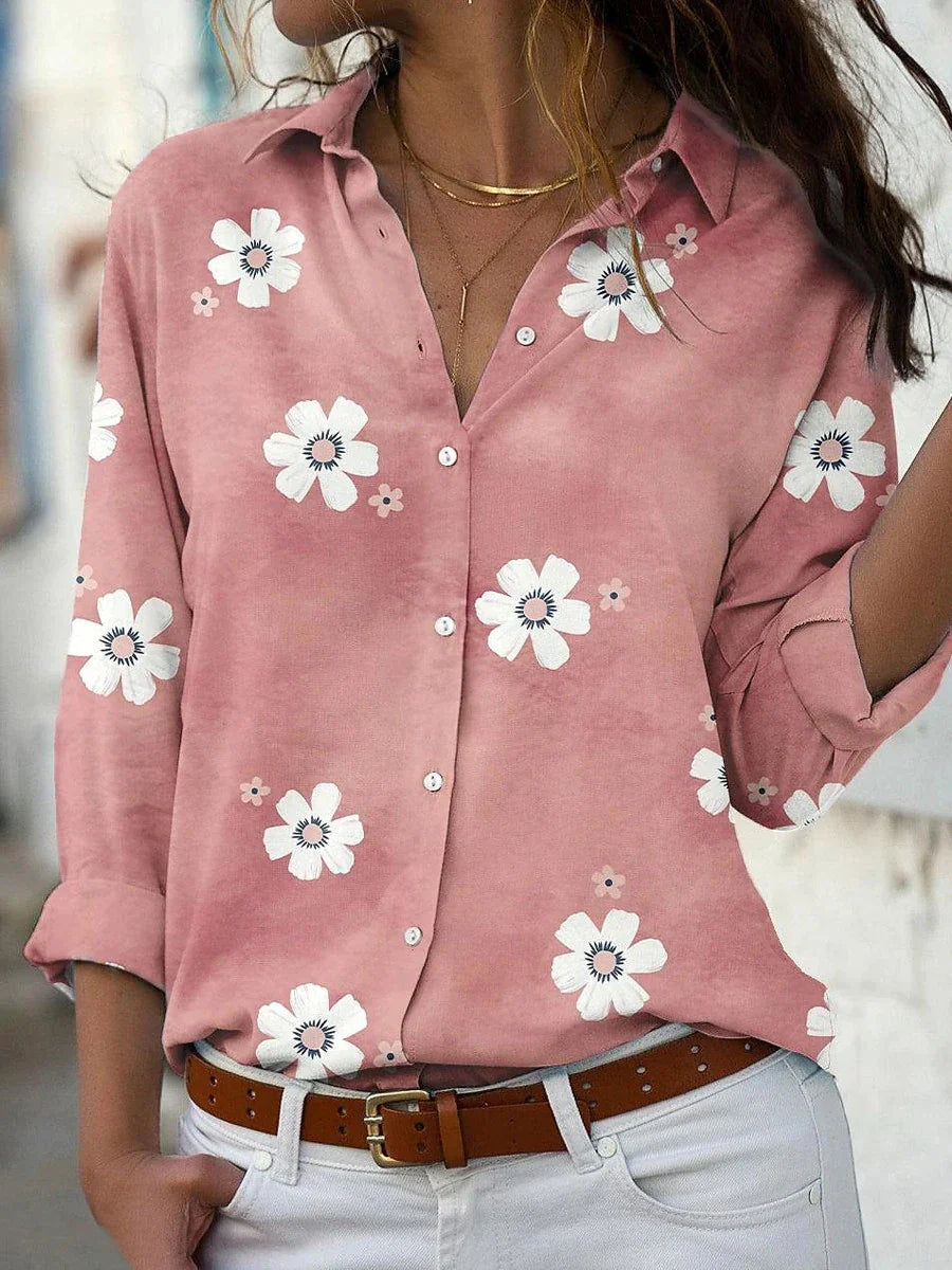 Abigail Long Sleeve Floral Shirt