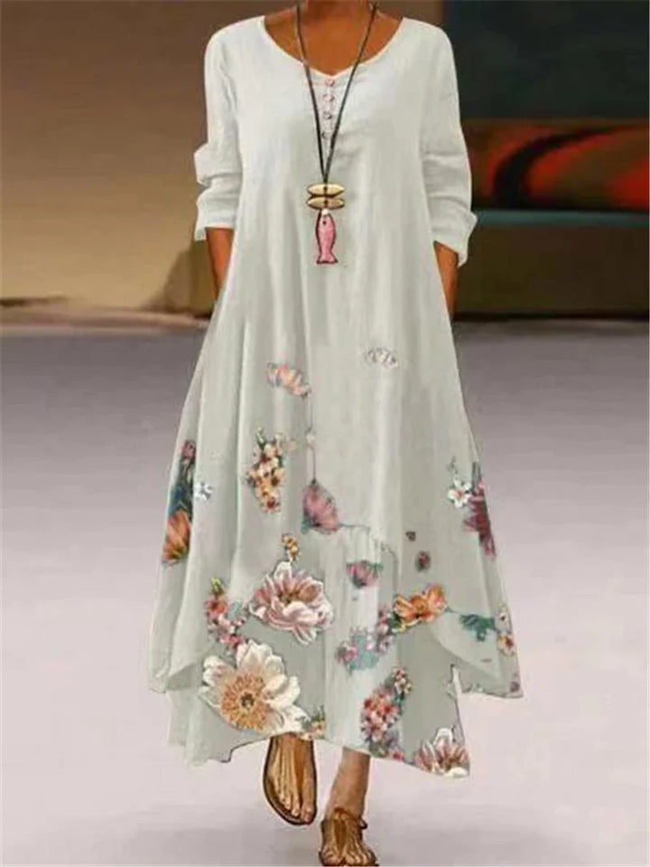 Bianca Casual Floral Maxi Dress