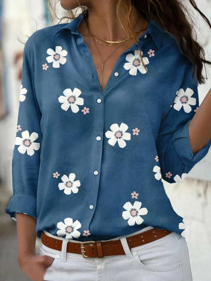 Abigail Long Sleeve Floral Shirt