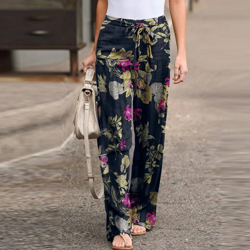 Karolina Floral Wide Leg Pants