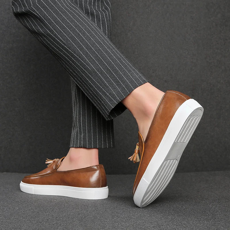 Harvey Tasseled Leather Loafer