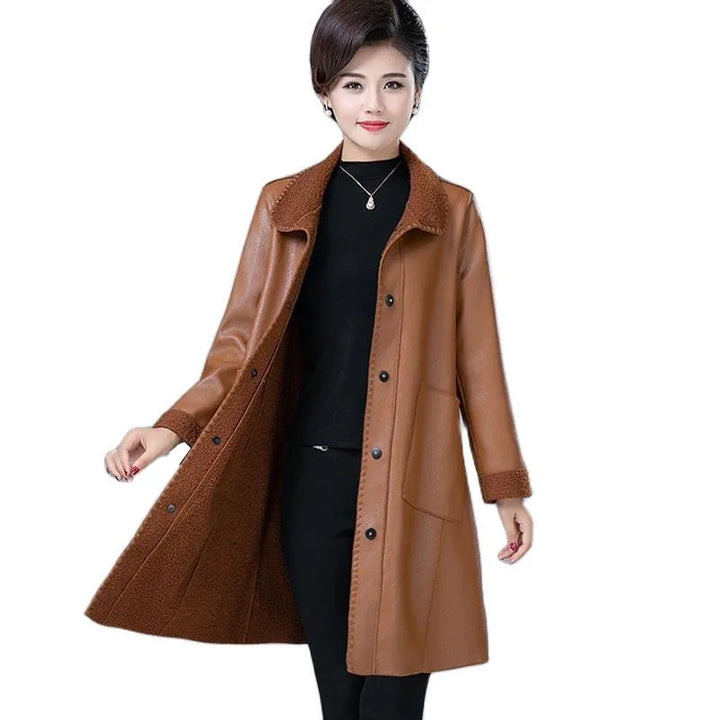 Evadne Shearling Collar Jacket