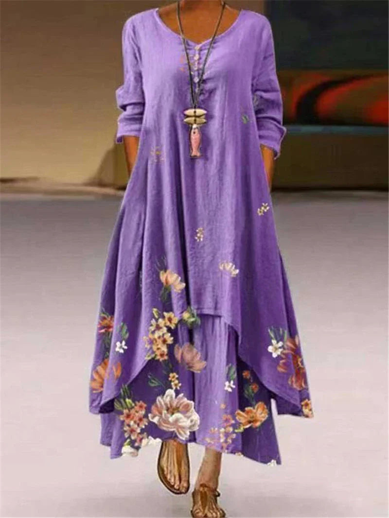 Bianca Casual Floral Maxi Dress