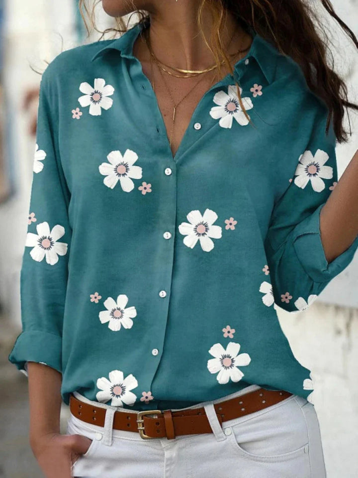 Abigail Long Sleeve Floral Shirt
