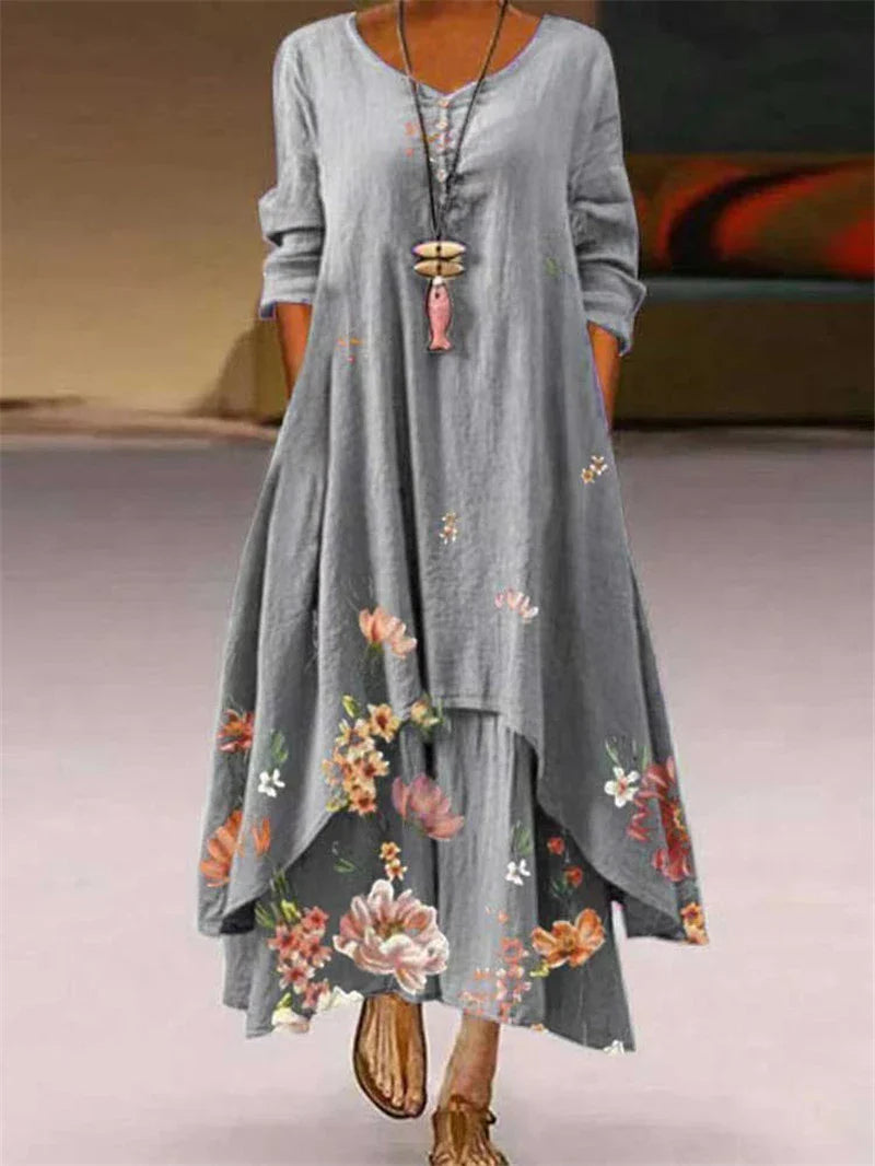 Bianca Casual Floral Maxi Dress