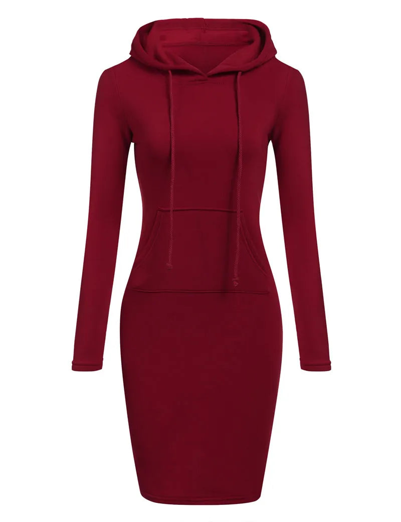 Marina Hooded Sweatshirt Dress