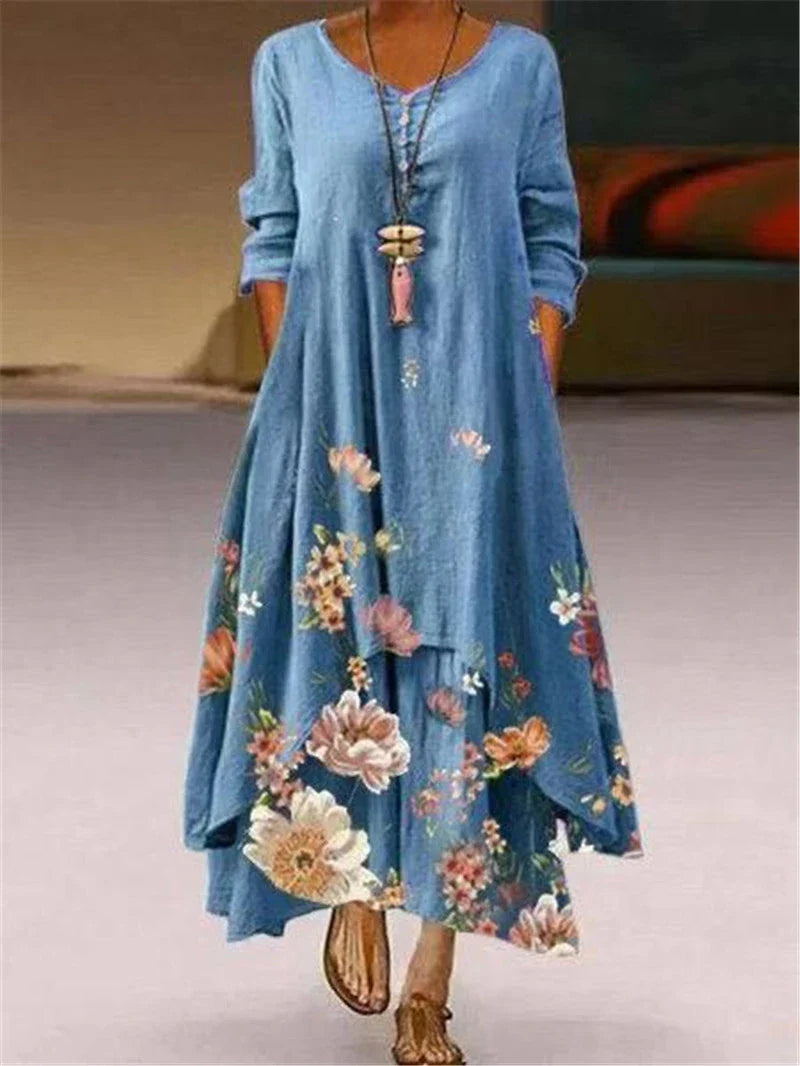 Bianca Casual Floral Maxi Dress