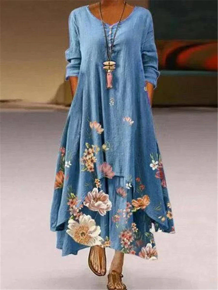 Bianca Casual Floral Maxi Dress