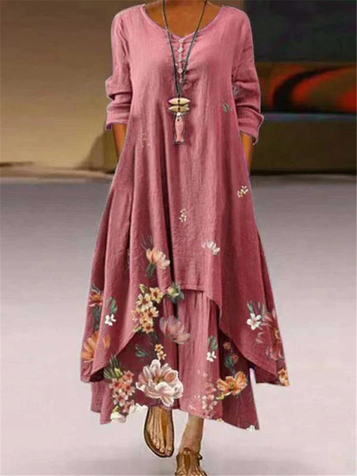Bianca Casual Floral Maxi Dress