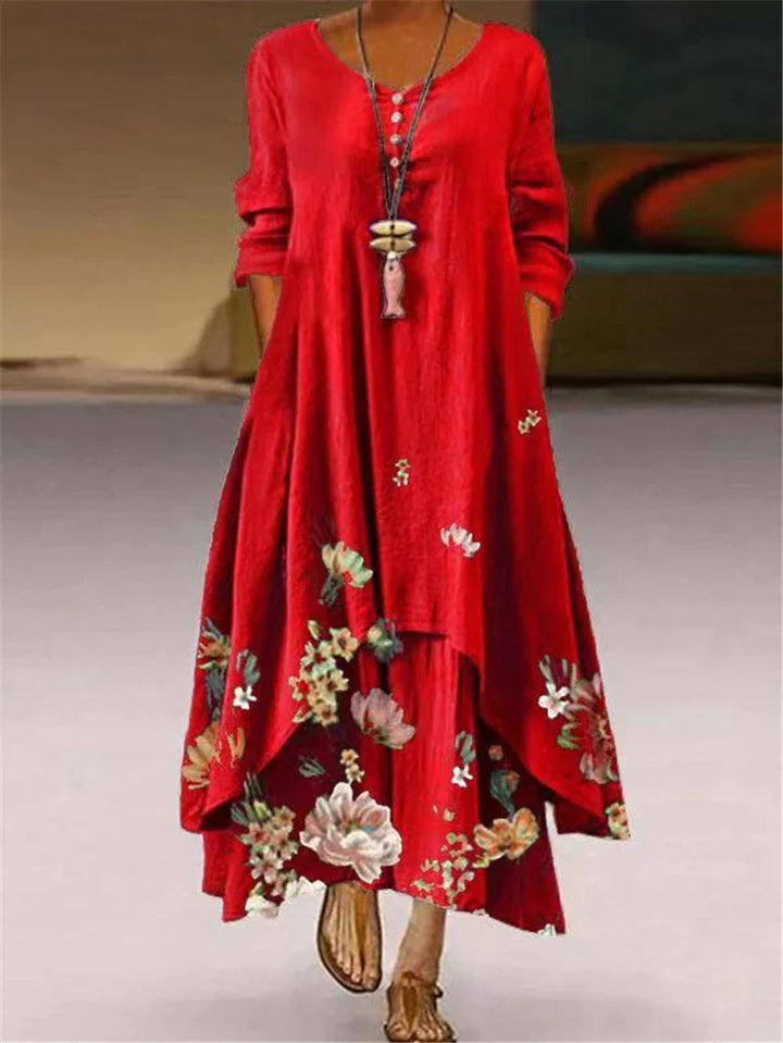 Bianca Casual Floral Maxi Dress