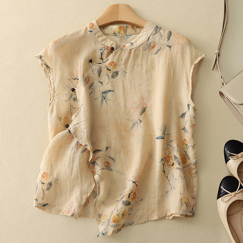 Madina Vintage Sleeveless Top