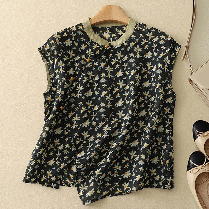 Madina Vintage Sleeveless Top
