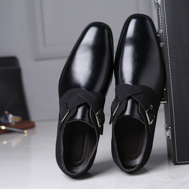 Romano Leather Buckle Loafers