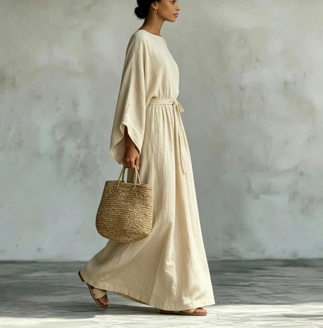 Adeline Elegant Draped Maxi Dress