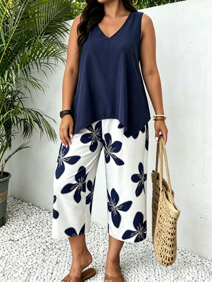 Marinda Floral Print Two-Piece Set
