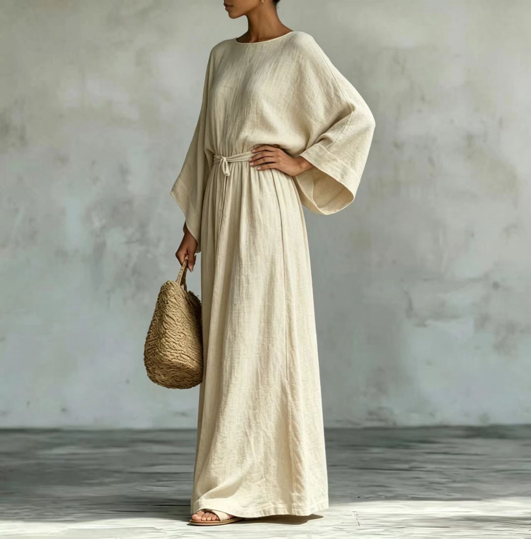 Adeline Elegant Draped Maxi Dress