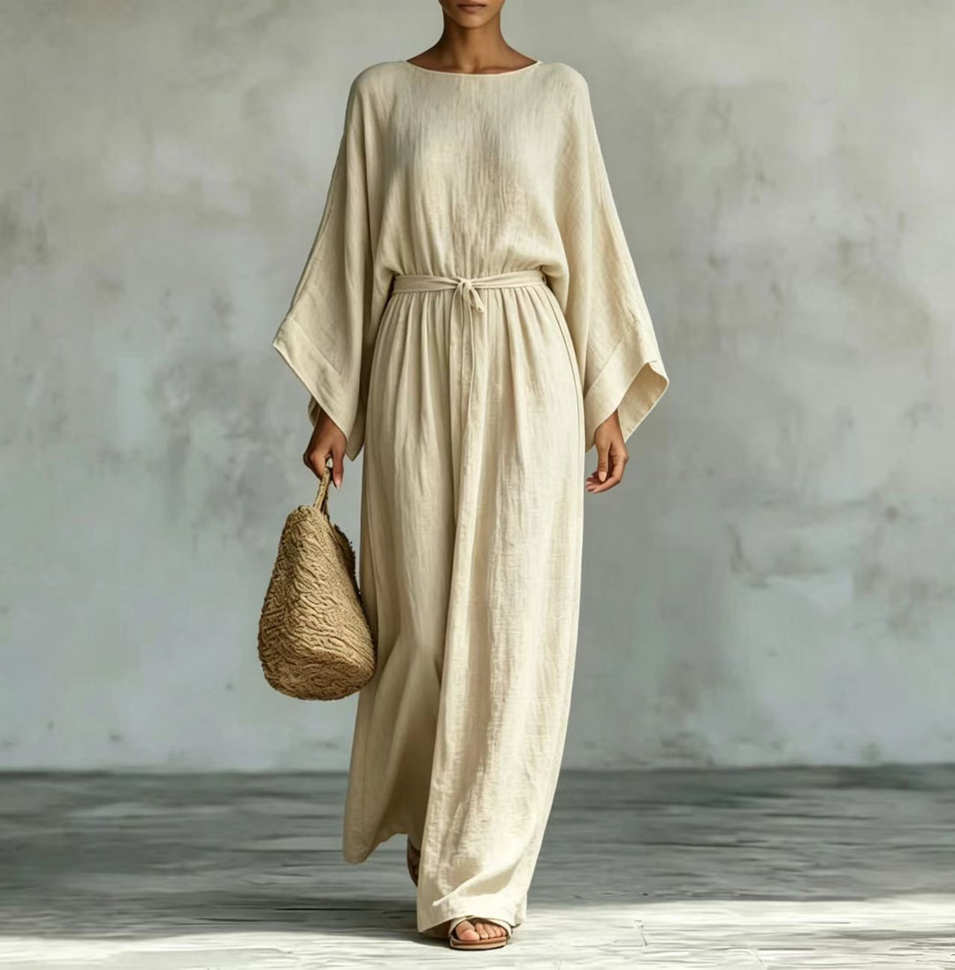 Adeline Elegant Draped Maxi Dress