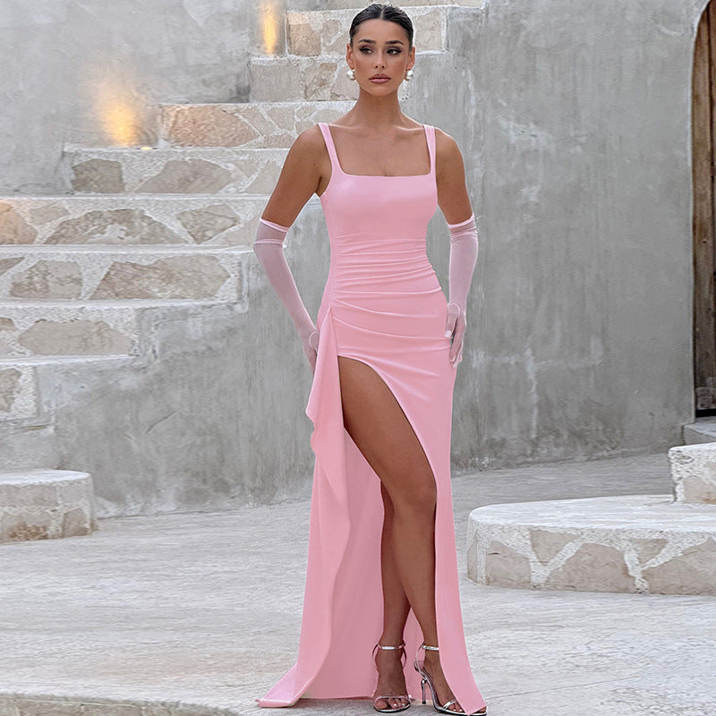 Jennifer Elegant Formal Slip Maxi Dress