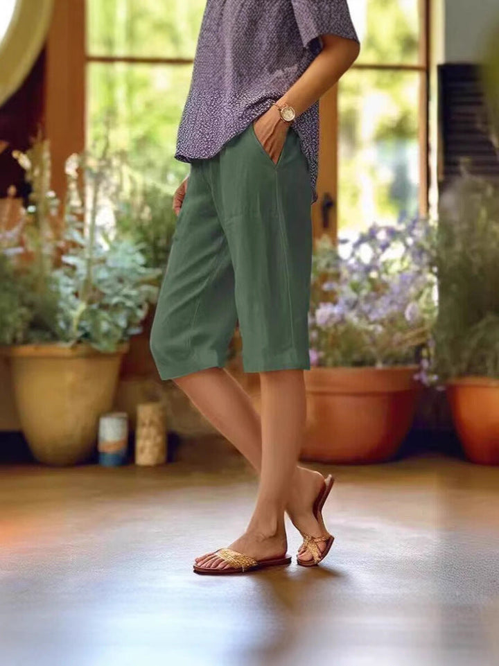 Elviana Knee Length Summer Shorts