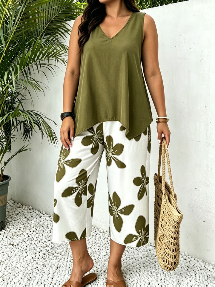 Marinda Floral Print Two-Piece Set