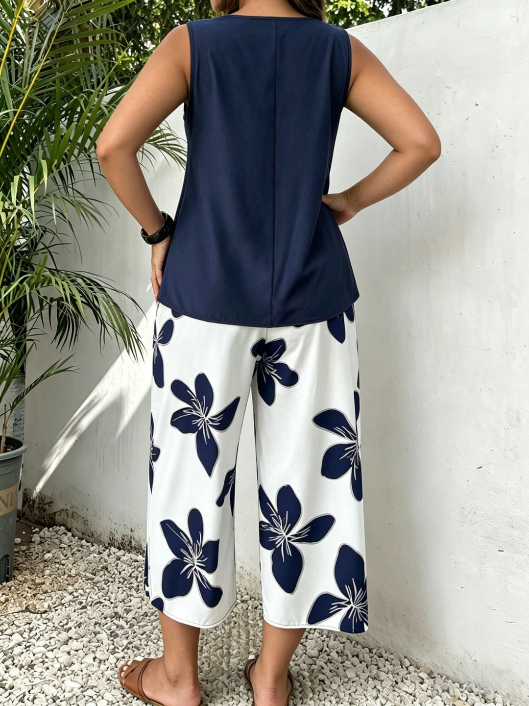 Marinda Floral Print Two-Piece Set