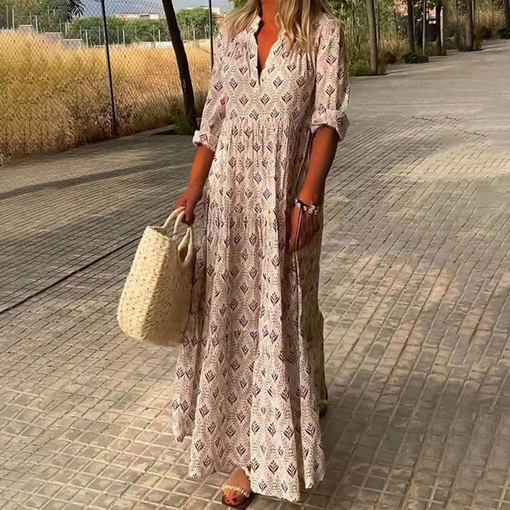 Ginnie Boho Print Maxi Dress