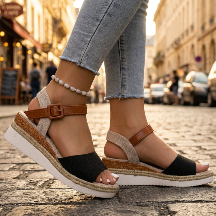 Siena Platform Wedge Sandals