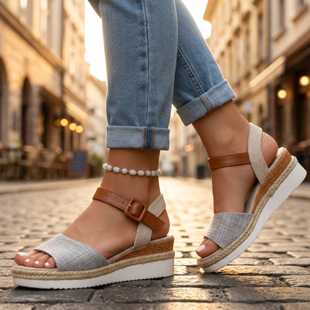 Siena Platform Wedge Sandals